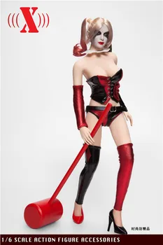 X-ŽAISLAI X-013 1/6 Joker Mergina Drabužius Cirko Moterų Klounas Kostiumų Priedai Modelį 12