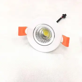 (Pakuotėje 6) LED 3W Mini LED Downlighters Baltos Apvalios Led Kabineto Apšvietimas Šviestuvai 3000K + Vairuotojas