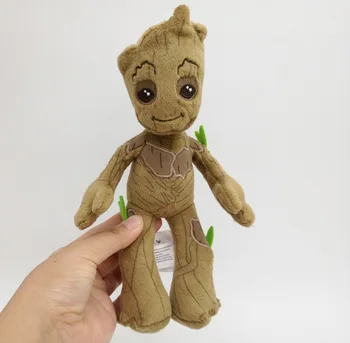 22cm Marvel super hero Globėjai Galaxy Medžio Vyras Groot lėlės įdaryti pliušinis žaislas minkštas medvilnės treeman modelis vaikams, kūdikių dovanų