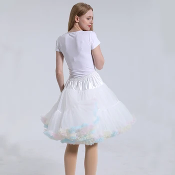 Naujas Purus Tiulio Apatiniai sijonai Vestuvių Suknelė Nuotakos Krinolīns Lady Girls Lolita Underskirt Šalies Balta Baleto Šokių Tutu Sijonas