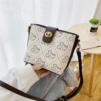 Prabanga Moterų Krepšiai Mickey Lady pečių maišą Prekės Piniginės Rankinės Moterys Dizaineris Mažų Pečių Crossbody Krepšiai Moterų Entire
