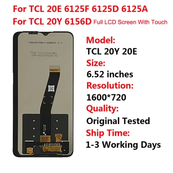 LCD Ekranas TCL 20 SE LCD T671H LCD DisplayTouch Ekranas TCL 20L Plius LCD TCL 20 5G LCD Dispaly TCL 20E 20Y 20R 20S LCD