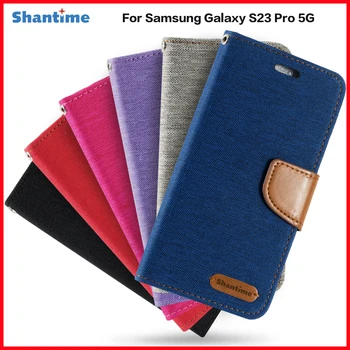 PU Odos Flip Case For Samsung Galaxy S23 Pro 5G Atveju Galaxy S23 Pro 5G Kortelės Turėtojas Silikono Foto Rėmelis Atveju Piniginės Dangtis