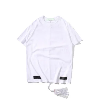 T-marškinėliai, Unisex Dizainerio Off Prabanga Rodyklių Prekės juoda balta Vyrai Moterys Tshirts Mados prarasti Negabaritinių Viršų