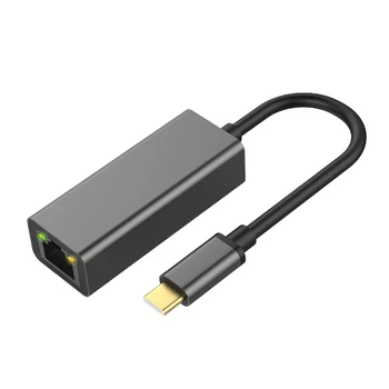 USB-C Maitinimo Pristatymo USB 3.0, Ethernet Adapteris Didelės Spartos Tinklo Jungtis Suderinama su Nešiojamas KOMPIUTERIS