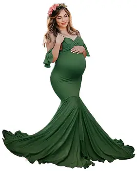 Slidinėti Motinystės Fotografija Rekvizitai Drabužius Motinystės Suknelės Už Nuotrauką Šaudyti Maxi Nėštumo Suknelė Fotografijos Ilgos Suknelės