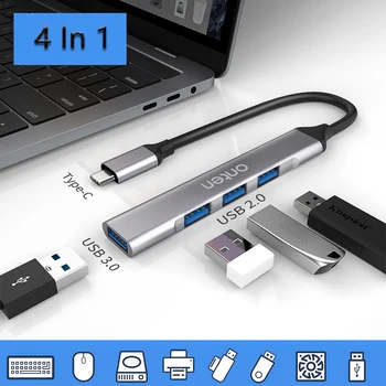 Tipas-c konverteris Multi-funkcija Docking Station USB 3.0 adapteris USB 2.0 Mac OS /Windows/Linux 