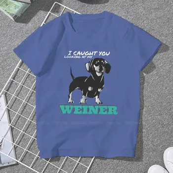 Pagavau Tave Žiūri Mano Weiner Hip-Hop Marškinėlius Dešra Šuo Stiliaus Laisvalaikio Marškinėliai Moterims Trumpomis Rankovėmis Unikali Dovana Idėja