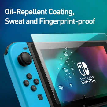 WZH Full Screen Protector For Nintendo Jungiklis Aišku, Apsauginės Grūdintas Stiklas Nintend Jungiklis Lite Stiklo Plėvelė Apsaugos