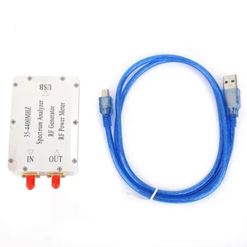 35-4400MHz Spektro Analizatorius Su Aliuminio Lydinio Korpuso Valymo Signalo Šaltinio Galios Matuoklis Su USB Sąsaja Aukštos Kokybės