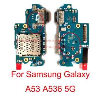 Originalus USB Įkrovimo Valdybos Uosto Doką Flex Kabelis Samsung Galaxy A53 A536 5G Kroviklio Įkrovos Valdybos Uosto Samsung A53 5G