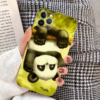 Kinijos Panda Bear Telefono dėklas Silikoninis Minkštas 