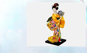 25cm 9inch Japonijos Brokatas Kimono Kabuki Lėlės Geiša Statulėlės Statula Dekoro Berniukas Mergaičių Dovanos Pomėgiai Ekranas Papuošalų Kolekcija