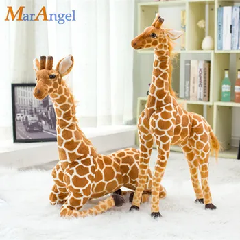 60/80/120cm Modeliavimas Žirafa Pliušiniai Žaislai Mielas iškamša Lėlės, Minkšti Gyvūnų Žirafa Lėlės Aukštos Kokybės Gimtadienio Dovana Vaikams Žaislas