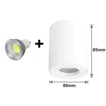 Pritemdomi 9W 12W 15W paviršinės Montuotės Kampas reguliuojamas LED Downlight su GU10 Lemputė Keičiamais LED Spot Light Žemyn šviesos