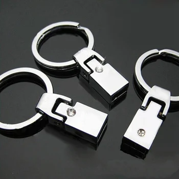 50PCS 8MM Cinko Lydinys Keychains Raktų Žiedai Tinka 8MM Juostelės Juostelės Key Chain 