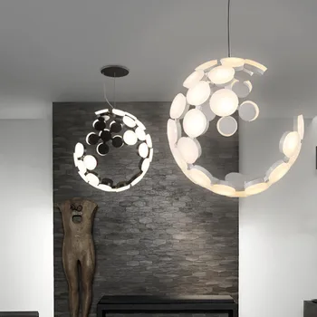 Italijos Scopas dizaineris srityje pakabukas šviesos Kūrybos mėnulio lempa balta pakabukas šviesos Miegamasis, Virtuvė, vonios kambarys pakabukas šviesos