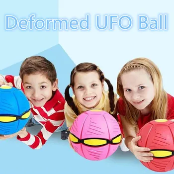 Skraidantys UFO Butas Mesti Disko Kamuolys Su LED Šviesa, Žaislas, Vaikas, Lauko Garden Beach Žaidimas Vaikų sporto kamuoliai